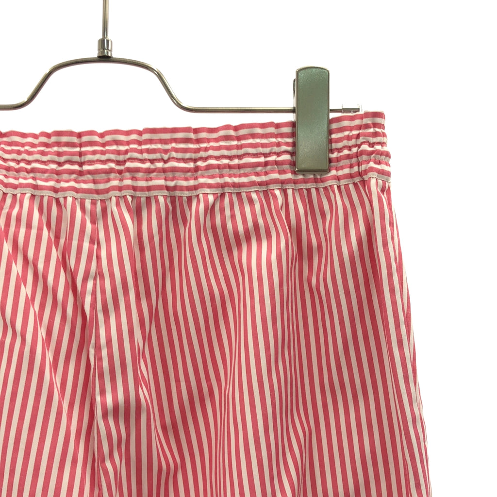 ne Quittez pas / nequittepa | 2024SS | 棉質府綢荷葉邊長褲，條紋荷葉邊，休閒褲 | M碼 | 女款