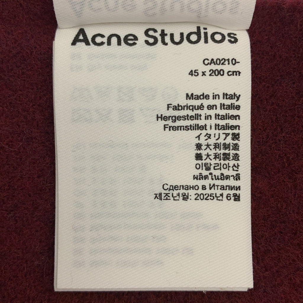 Acne Studios / アクネストゥディオズ | 2025AW | ウール フリンジ ロング ストール マフラー / FN-UX-SCAR000218 |