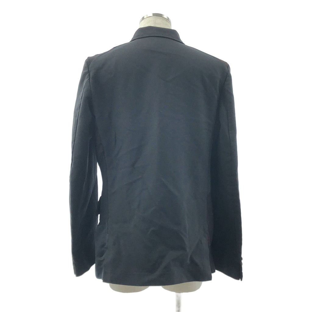 【美品】  BLACK COMME des GARCONS / ブラックコムデギャルソン | 2025SS | ポリエステル 製品加工 異素材 切替 パッチワーク シングルジャケット | L | ブラック/ブラウン | メンズ