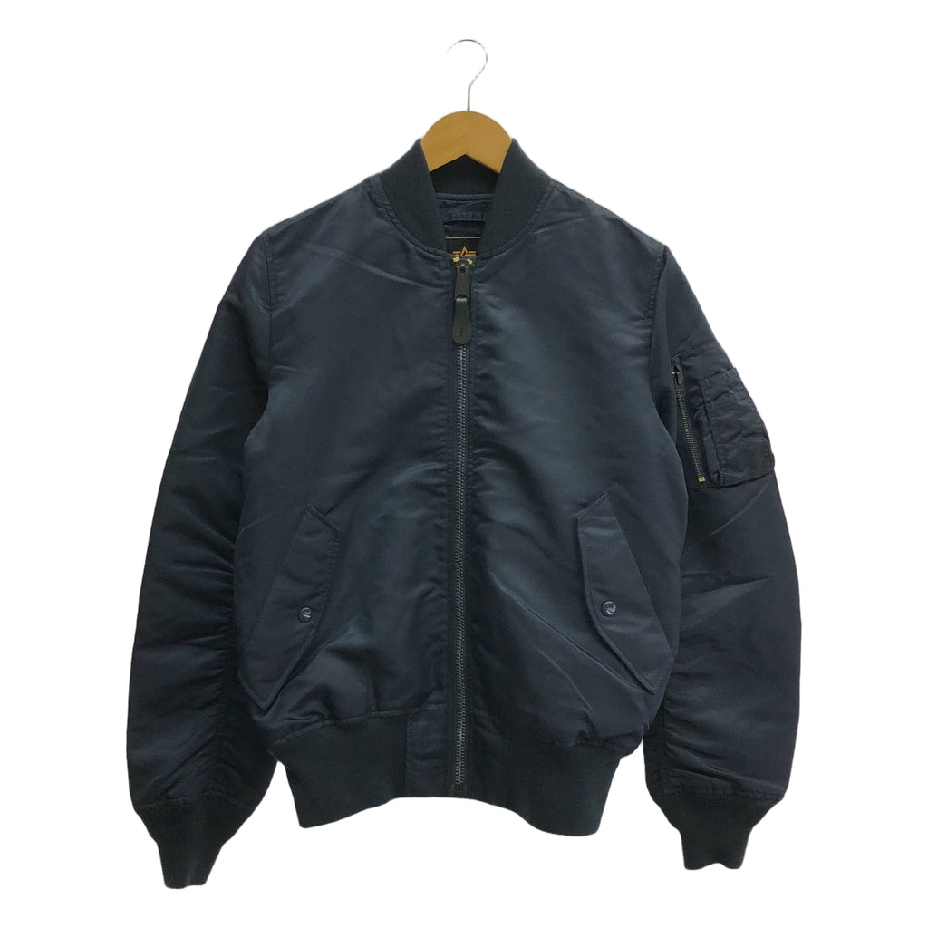 【美品】  ALPHA INDUSTRIES / アルファインダストリーズ | L-2B フライトナイロンジャケット | S | ネイビー | メンズ