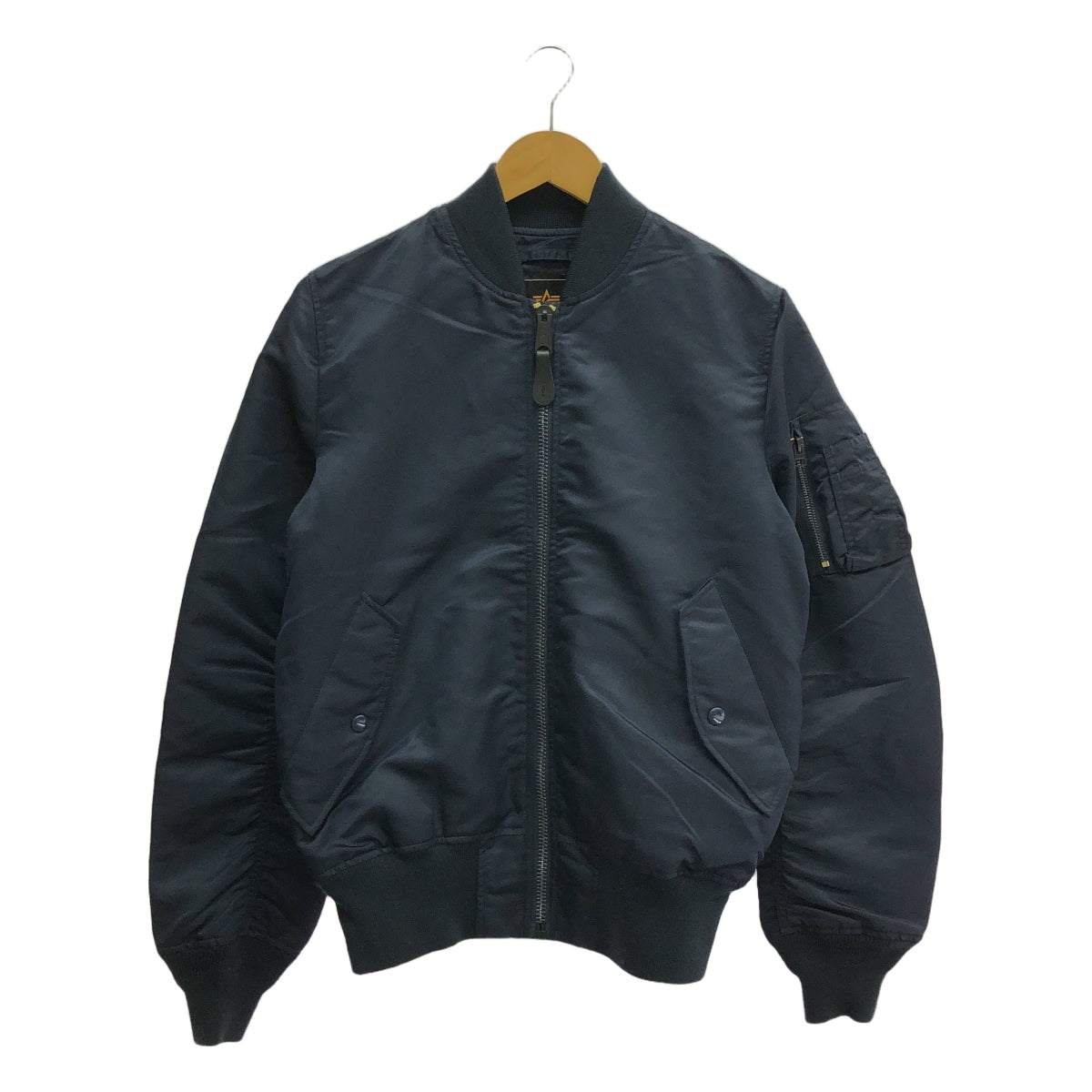 【美品】  ALPHA INDUSTRIES / アルファインダストリーズ | L-2B フライトナイロンジャケット | S | ネイビー | メンズ