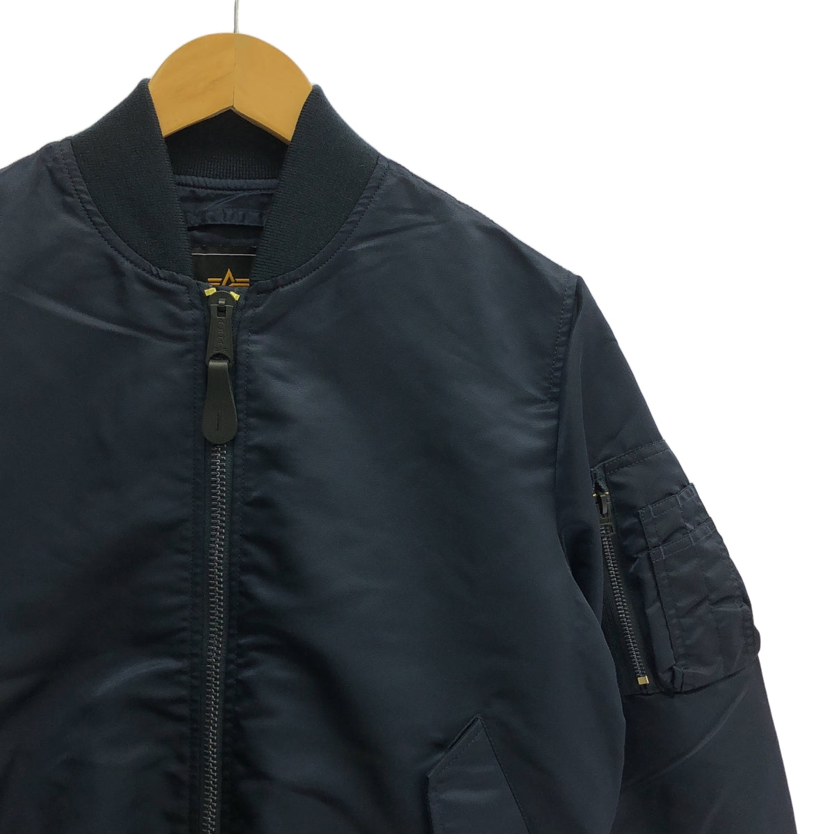 【美品】  ALPHA INDUSTRIES / アルファインダストリーズ | L-2B フライトナイロンジャケット | S | ネイビー | メンズ