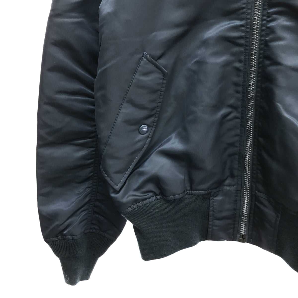 【美品】  ALPHA INDUSTRIES / アルファインダストリーズ | L-2B フライトナイロンジャケット | S | ネイビー | メンズ