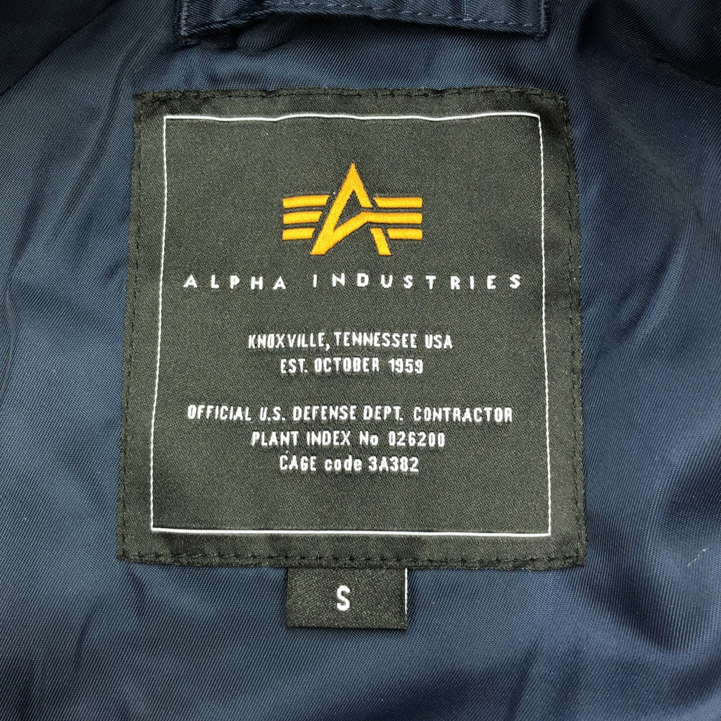 【美品】  ALPHA INDUSTRIES / アルファインダストリーズ | L-2B フライトナイロンジャケット | S | ネイビー | メンズ