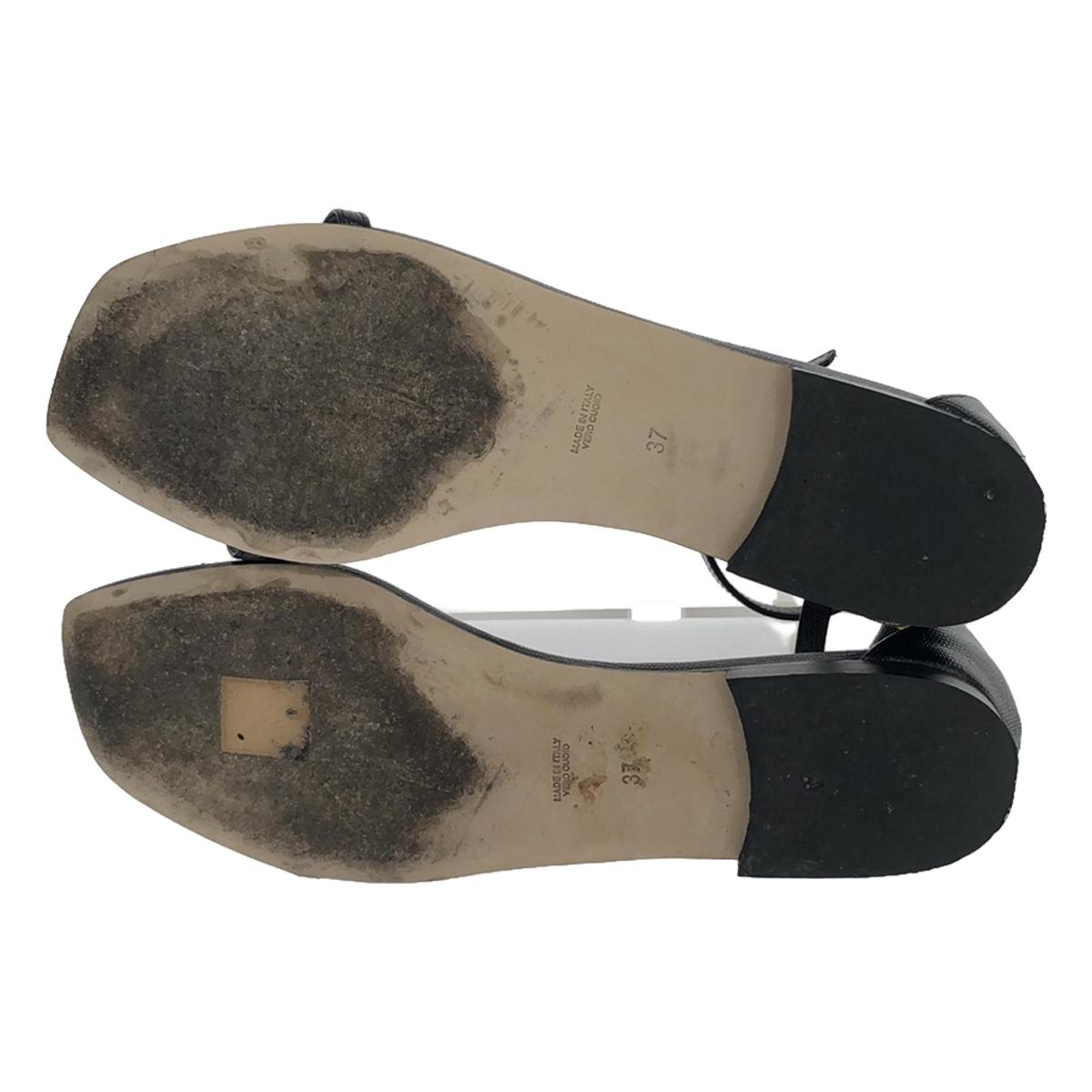 BRENTA | 2022SS | × FRAMeWORK Framework Exclusive Strap Flat Sandals | 37 | Black | Women's