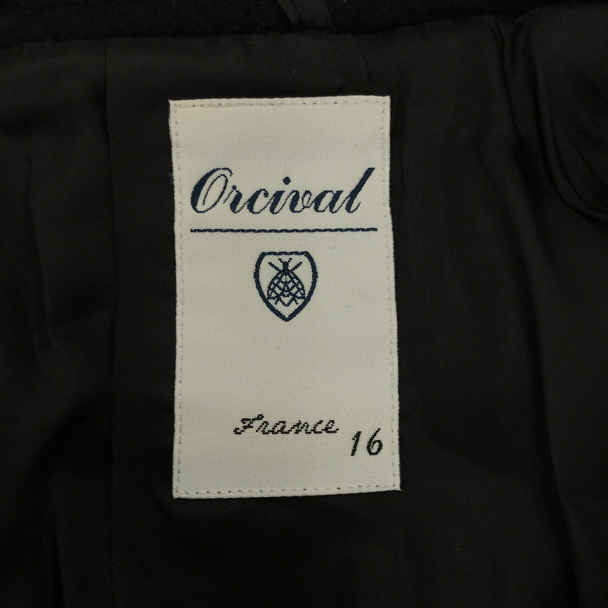 ORCIVAL / Orchival | Wool Melton 2WAY Hooded Half Coat | 16 | Navy | Women's