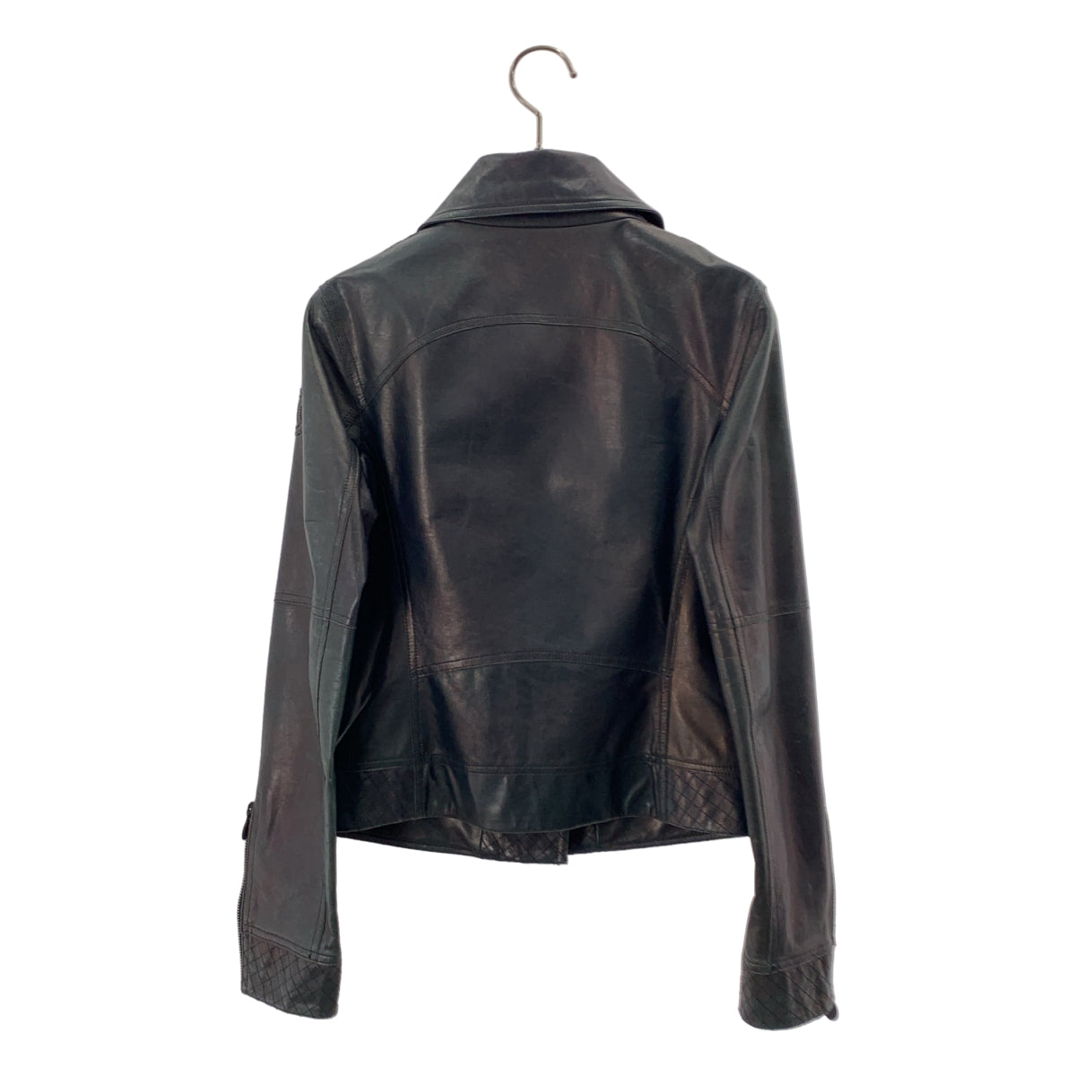 CHANEL / 샤넬 | 코코마크 가죽 더블 라이더스 재킷 | 34 | 여성