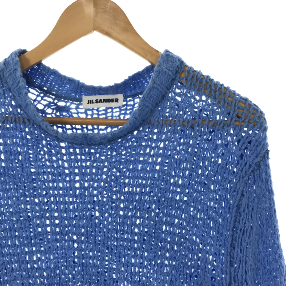 吉爾桑達 | 2021春夏 |亞麻針織套頭衫 | 46 |藍色 |男士