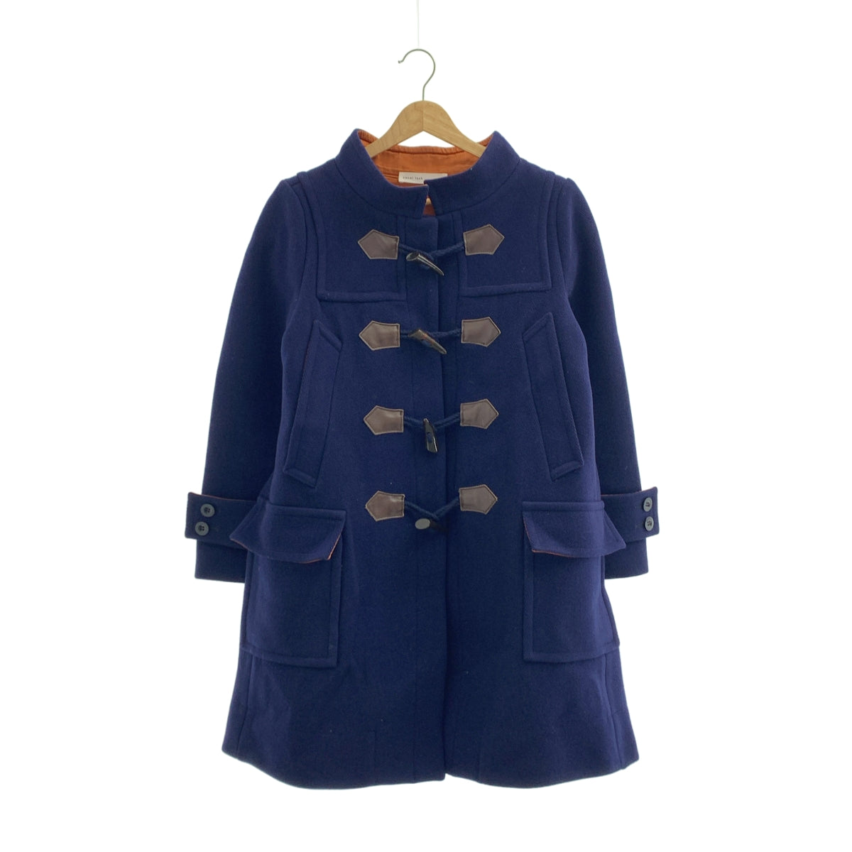 sacai luck / サカイラック | ウール スタンドカラー ダッフルコート | 2 | ネイビー | レディース