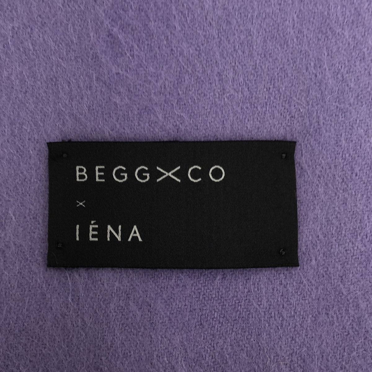 IENA / Iena | × BEGG&amp;CO Beg &amp; Co. special order Lambswool Angora large fringe stole | Lavender