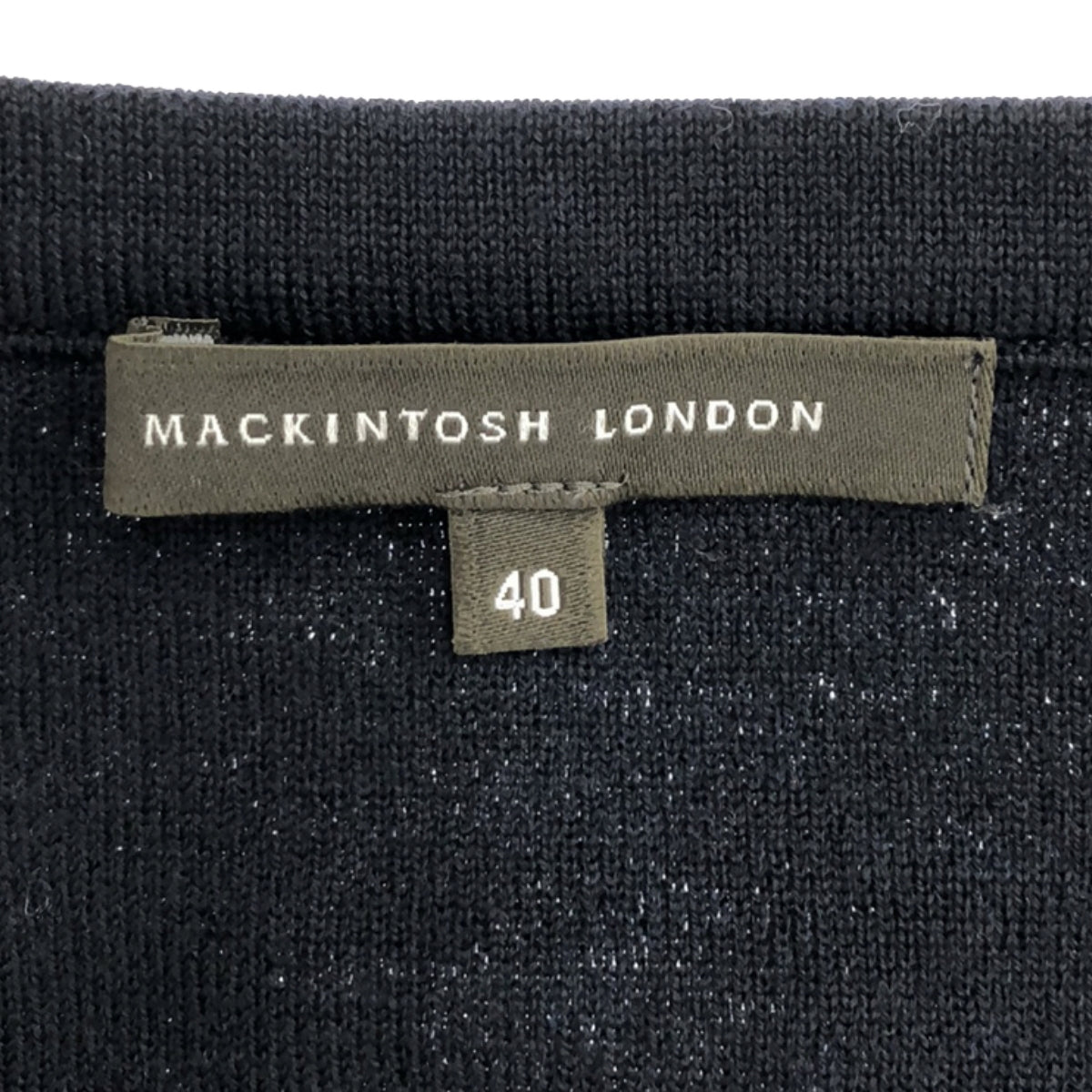 MACKINTOSH / Mackintosh | Check cardigan with different material | Size 40 | Women's