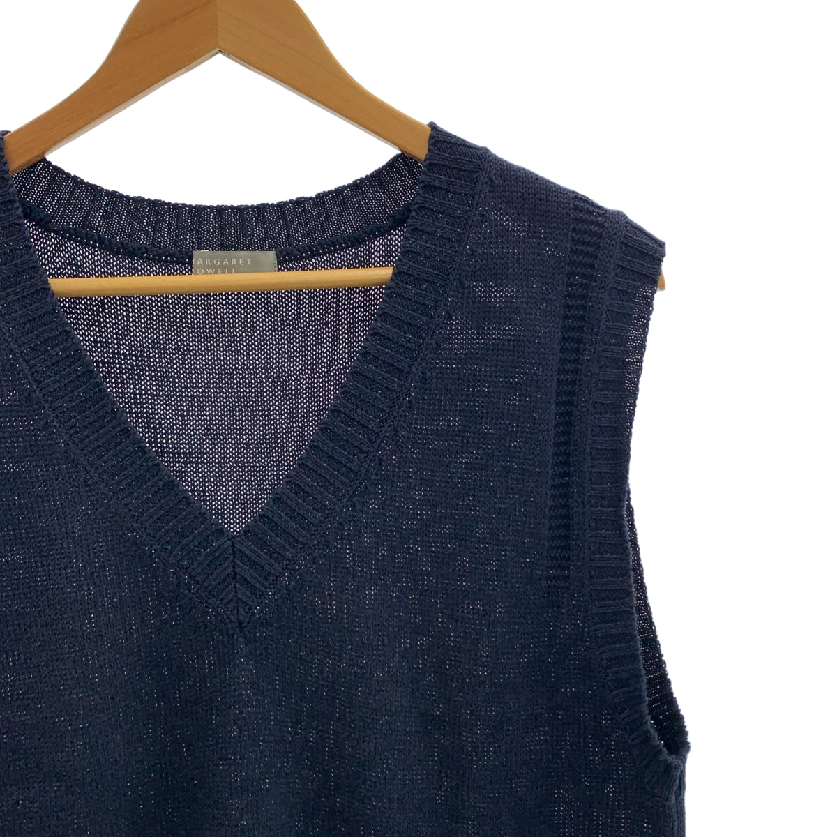 MARGARET HOWELL / マーガレットハウエル | LINEN COTTON SILK SLIPOVER ニット ベスト | 2 | レディース