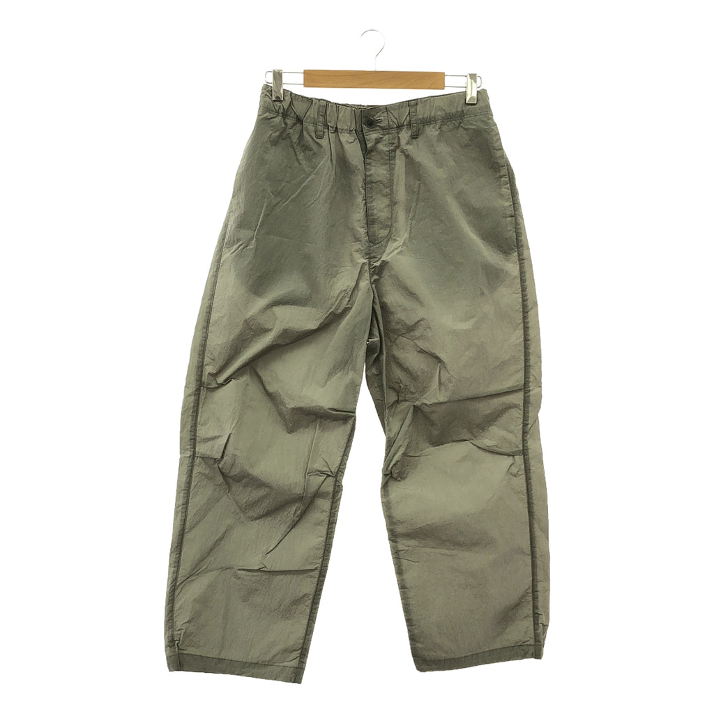 【美品】  URU / ウル | 2023SS | WATER REPELLENT NYLON - SNOW PANTS / ナイロン ドローストリング パンツ | 2 | ライトグレー | メンズ
