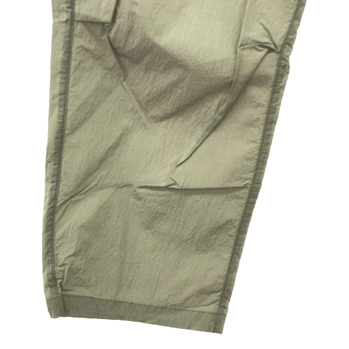 【美品】  URU / ウル | 2023SS | WATER REPELLENT NYLON - SNOW PANTS / ナイロン ドローストリング パンツ | 2 | ライトグレー | メンズ