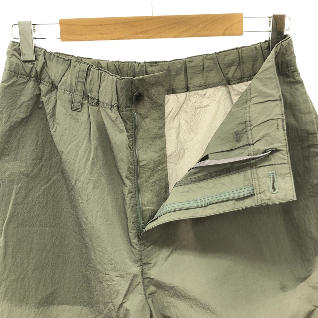 【美品】  URU / ウル | 2023SS | WATER REPELLENT NYLON - SNOW PANTS / ナイロン ドローストリング パンツ | 2 | ライトグレー | メンズ