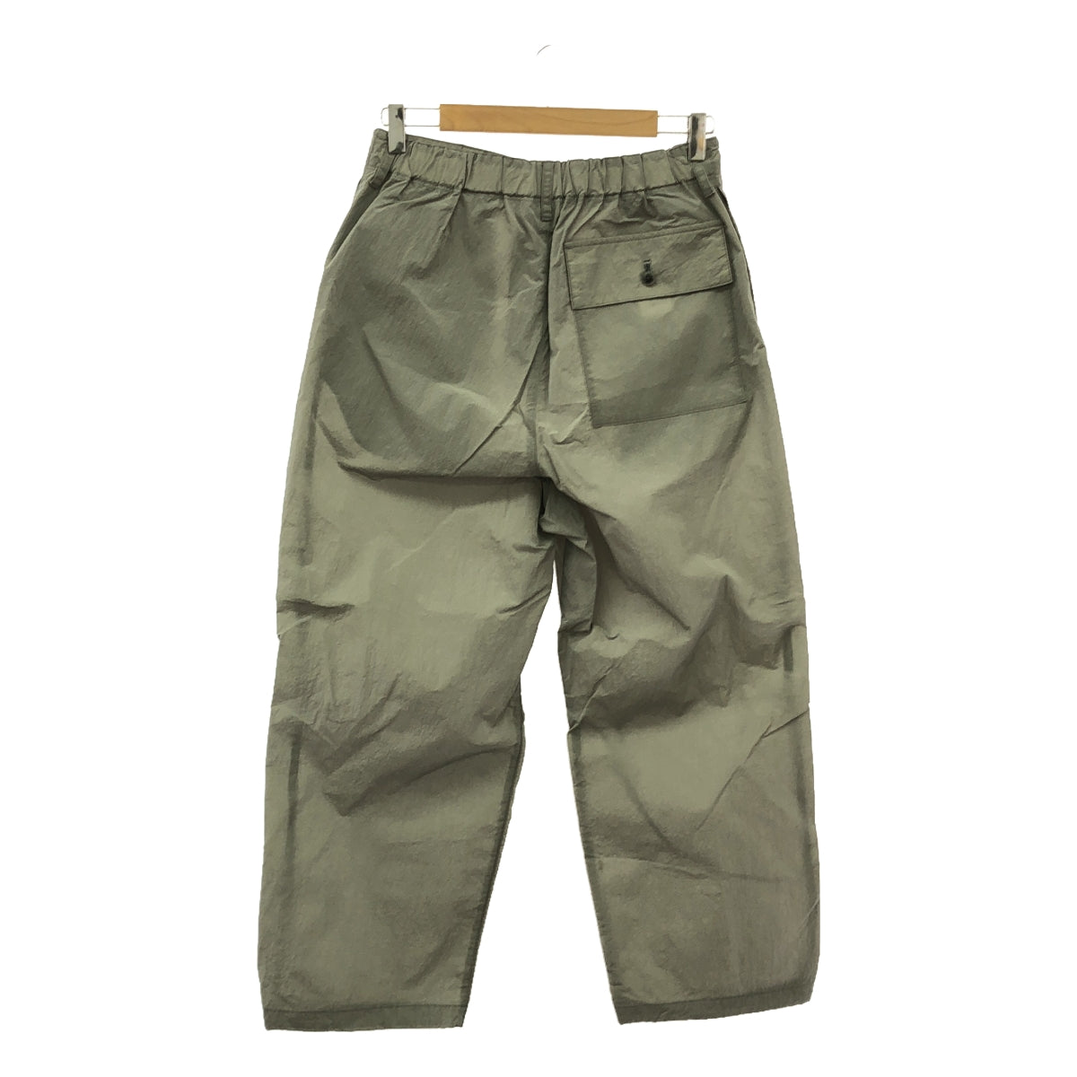 【美品】  URU / ウル | 2023SS | WATER REPELLENT NYLON - SNOW PANTS / ナイロン ドローストリング パンツ | 2 | ライトグレー | メンズ