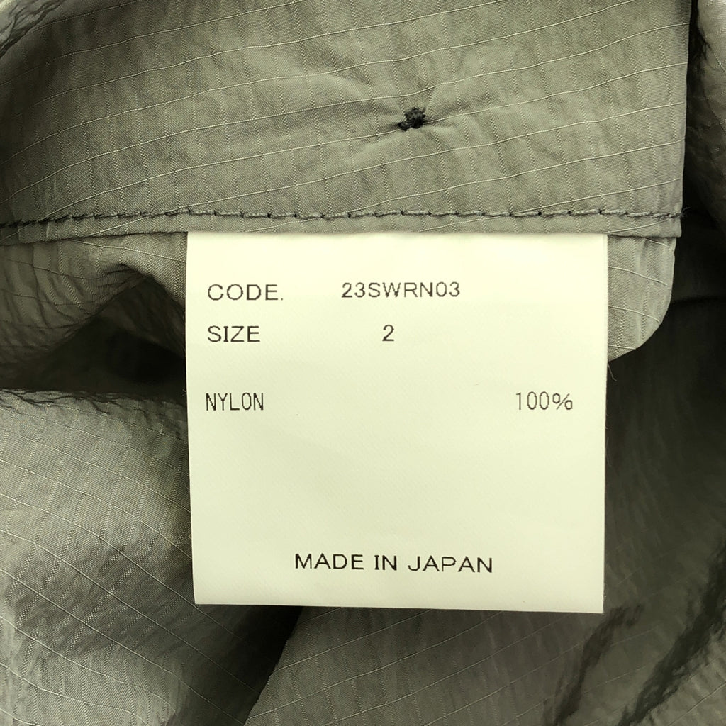 【美品】  URU / ウル | 2023SS | WATER REPELLENT NYLON - SNOW PANTS / ナイロン ドローストリング パンツ | 2 | ライトグレー | メンズ