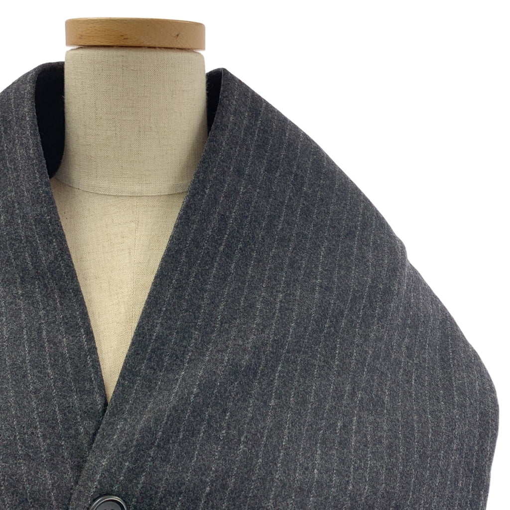 RAINMAKER / 레인 메이커 | 2Way 울 스트라이프 프린지 스톨 베스트 |