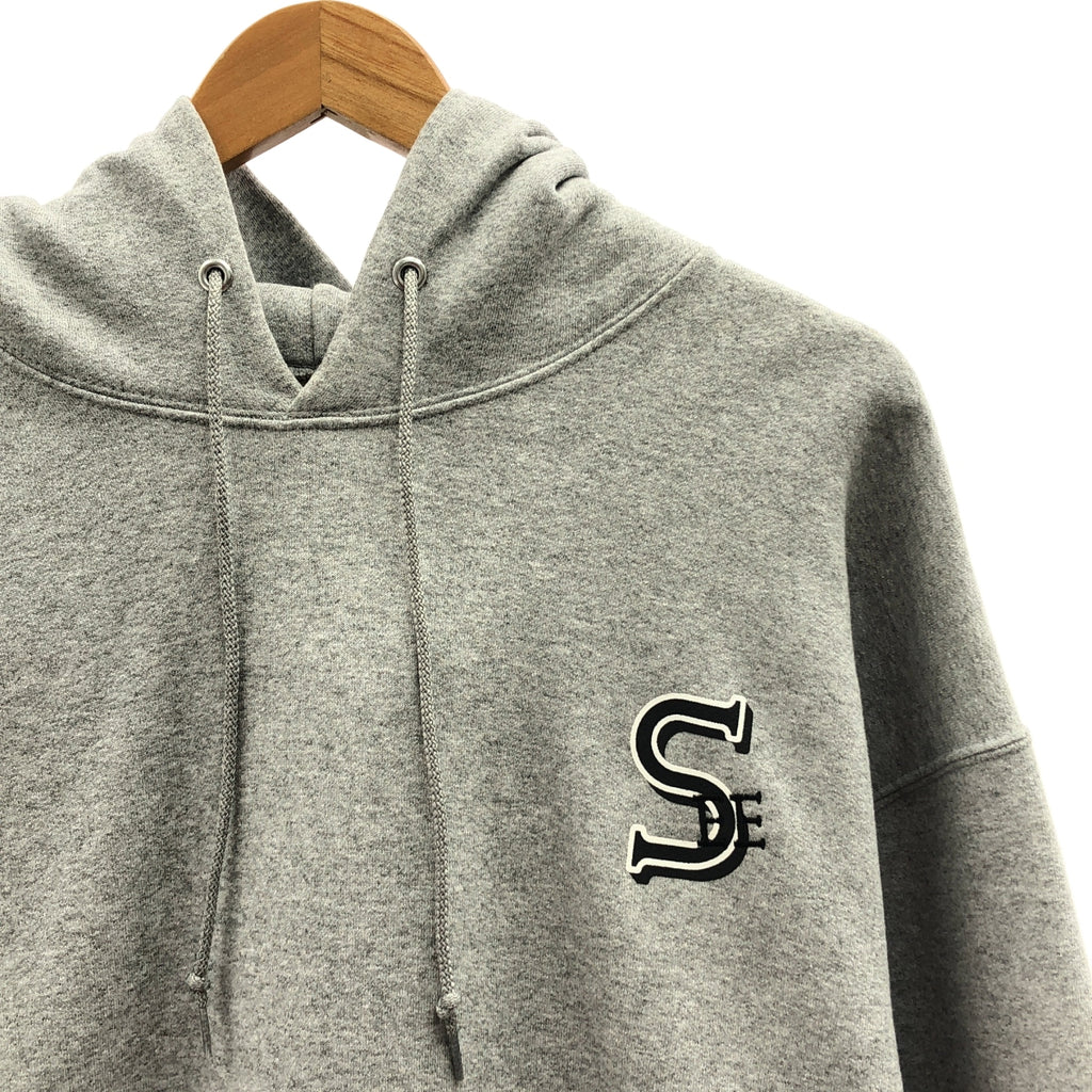 【成色極佳】SEE SEE / CC | 純棉印花連帽衫 | XL | 灰色 | 男款