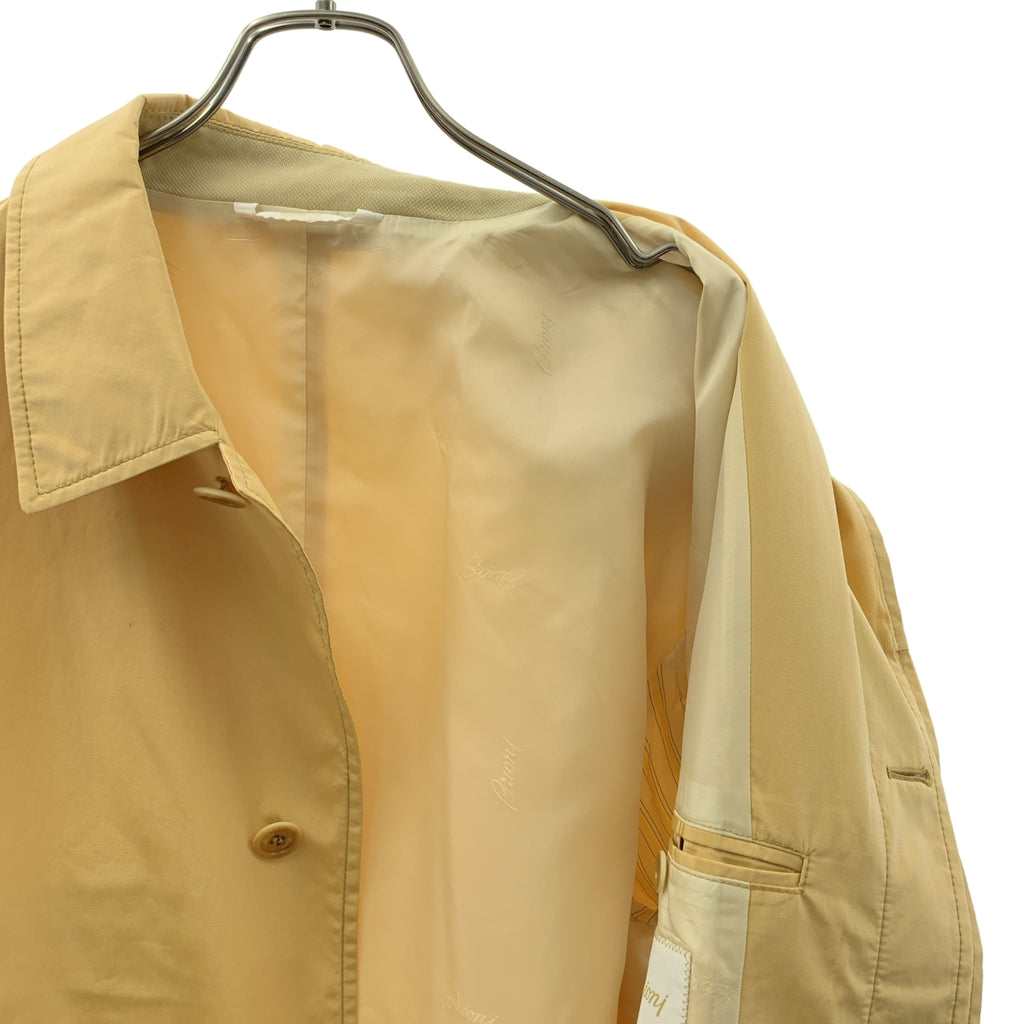 Brioni / ブリオーニ | シルク コットン ステンカラーコート | XL | メンズ