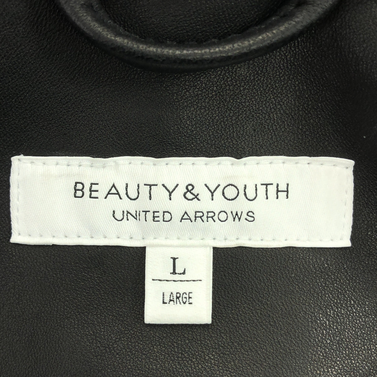 BEAUTY&YOUTH / ビューティーアンドユース | BY シープ シングル ライダース | L | ブラック | メンズ