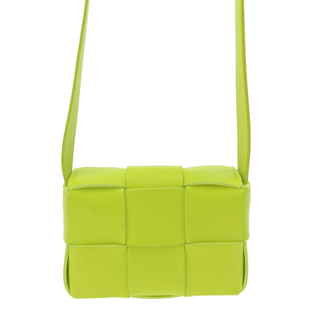 【美品】  BOTTEGA VENETA / ボッテガヴェネタ | CANDY CASSETTE / キャンディ カセット クロスボディバッグ | ライトグリーン | レディース