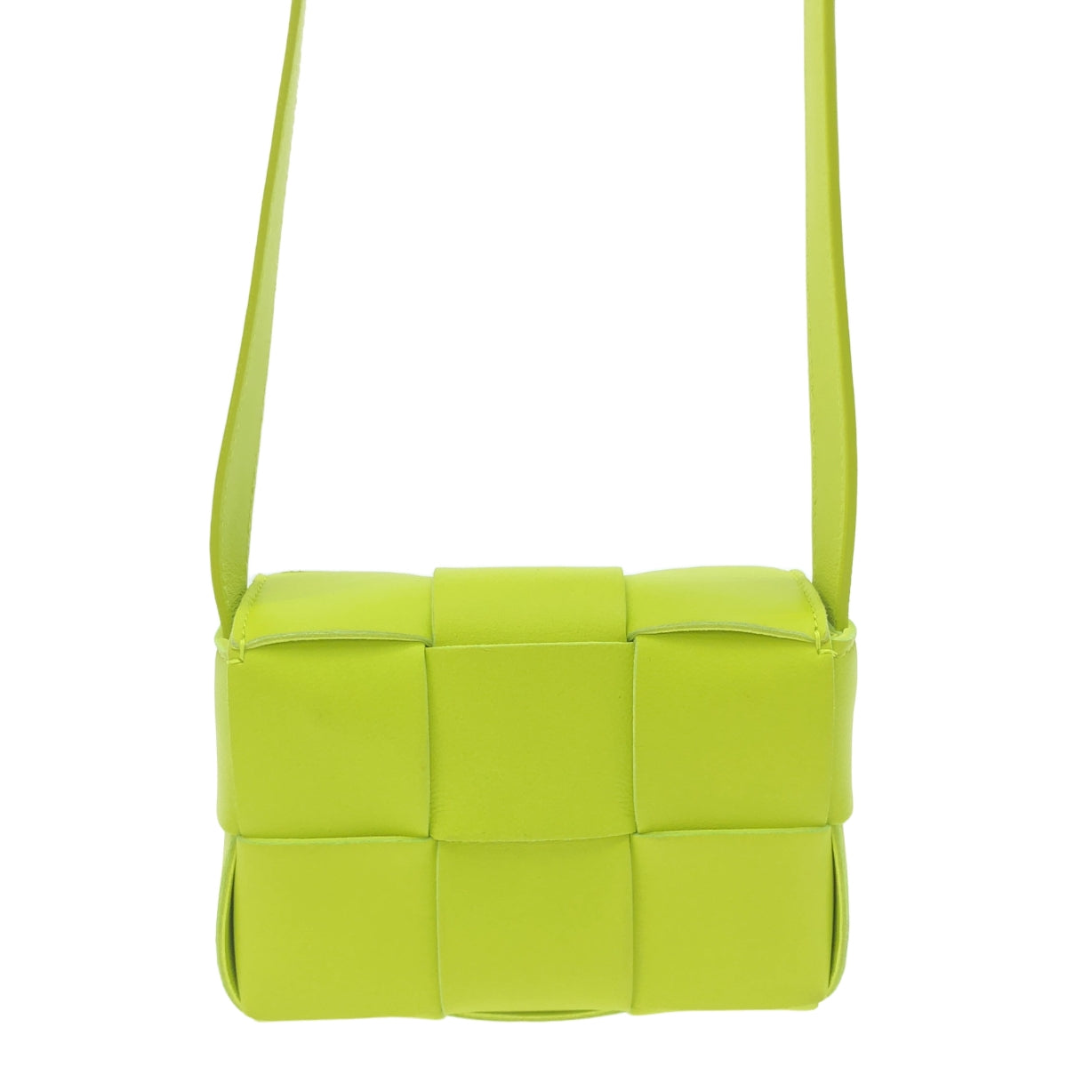 【美品】  BOTTEGA VENETA / ボッテガヴェネタ | CANDY CASSETTE / キャンディ カセット クロスボディバッグ | ライトグリーン | レディース