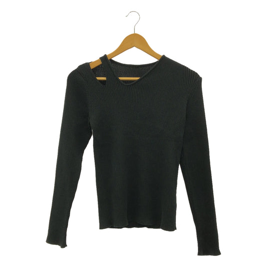 UNITED TOKYO | Shoulder Sleeve Knit | 0 | Black | Women's