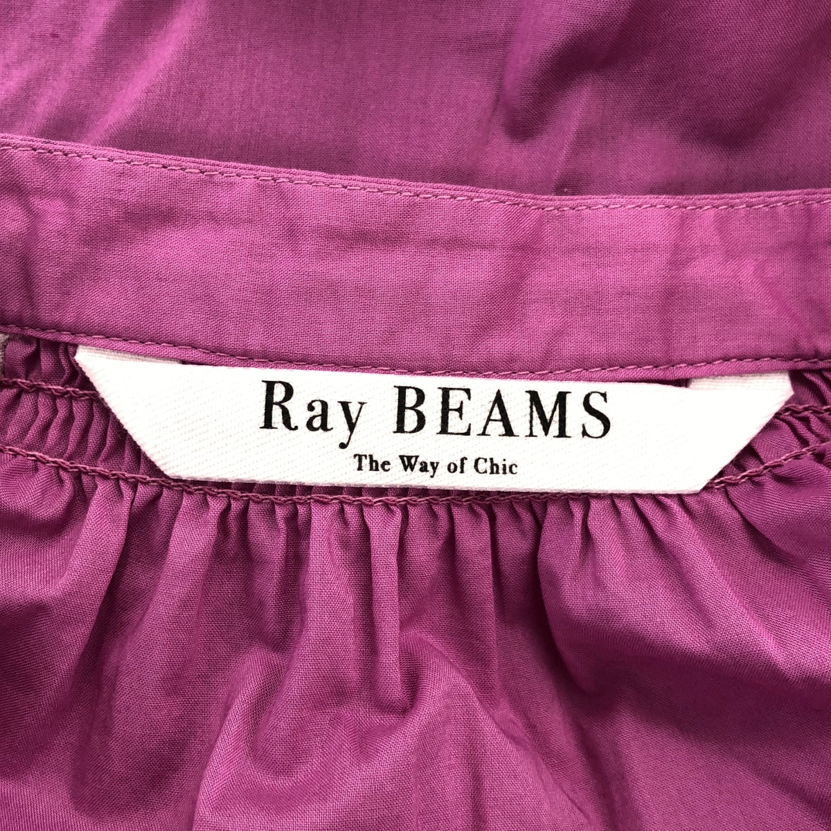 Ray BEAMS / レイビームス | コットン ヨーク ギャザーワンピース | F | レディース