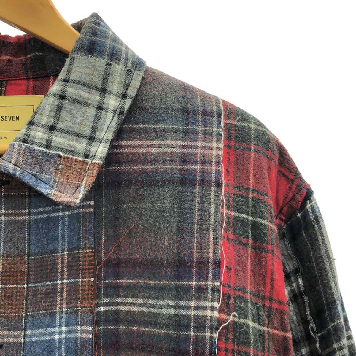 SEVEN BY SEVEN | 棉質法蘭絨拼布襯衫外套 | M碼 | 男款