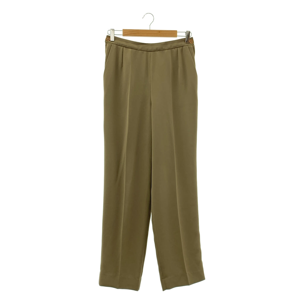 HERMES / 헤르메스 | 마르제라기 폴리 에스테르 사이드 지퍼 슬랙스 팬츠 | 38 | 여성