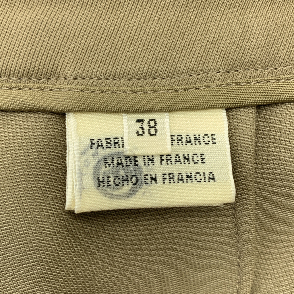 HERMES / 헤르메스 | 마르제라기 폴리 에스테르 사이드 지퍼 슬랙스 팬츠 | 38 | 여성