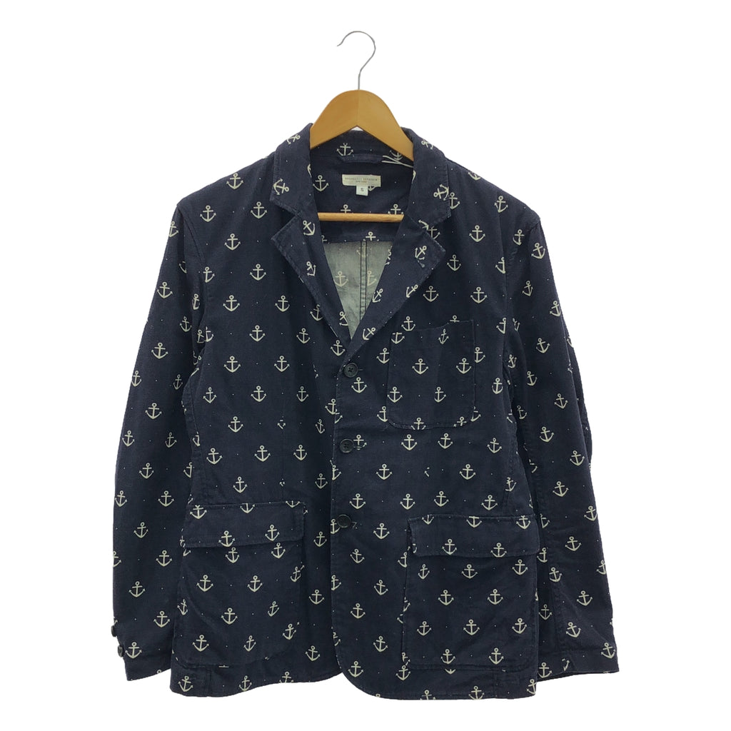 Engineered Garments / エンジニアドガーメンツ | Baker Jacket 総柄 ジャケット | S | ネイビー/ホワイト | メンズ