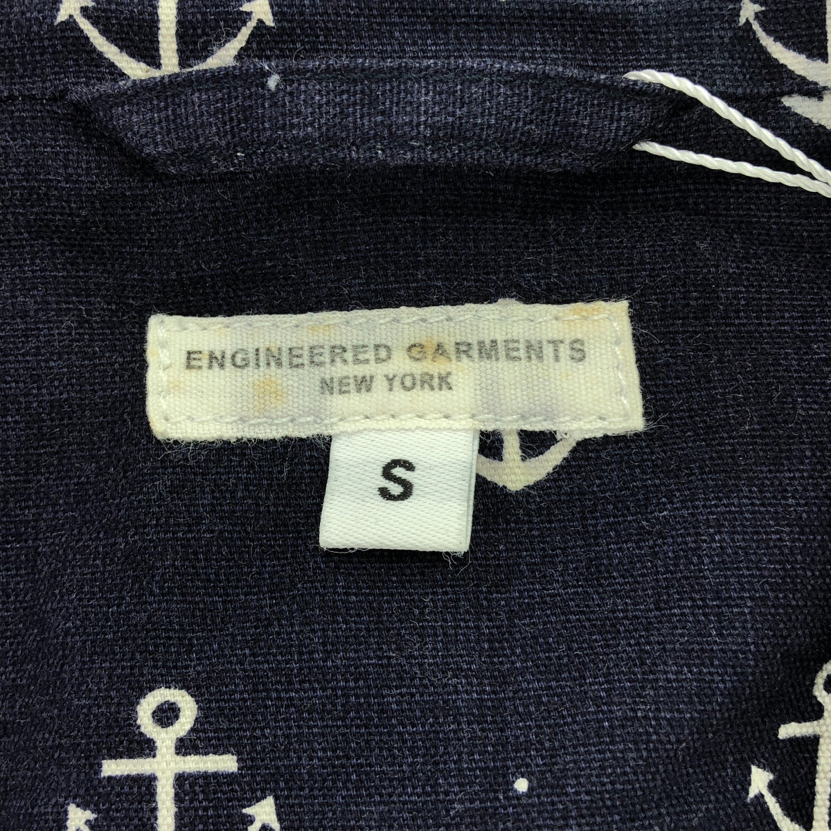 Engineered Garments / エンジニアドガーメンツ | Baker Jacket 総柄 ジャケット | S | ネイビー/ホワイト | メンズ