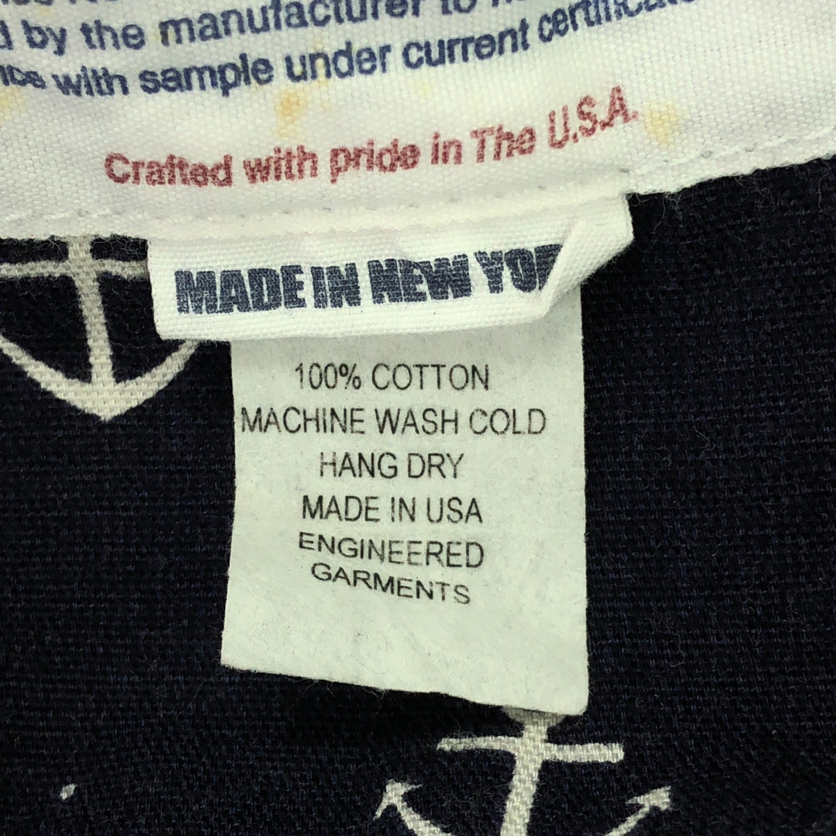 Engineered Garments / エンジニアドガーメンツ | Baker Jacket 総柄 ジャケット | S | ネイビー/ホワイト | メンズ