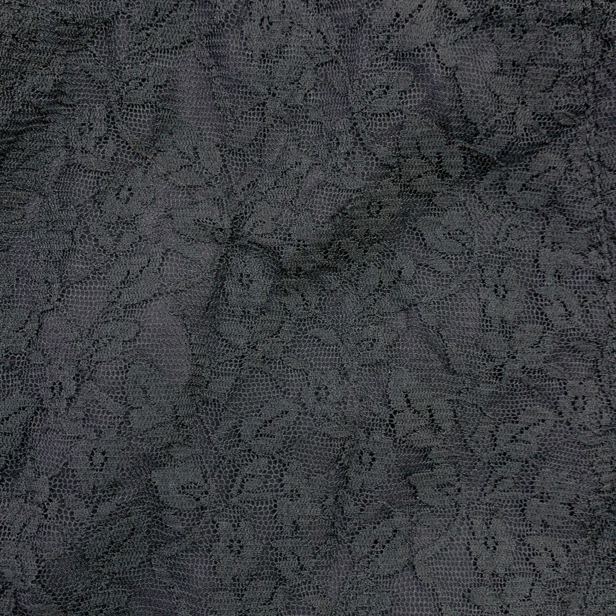 【美品】  BLACK COMME des GARCONS / ブラックコムデギャルソン | 2013SS | ポリエステル 製品加工 変形 レース シングルブレスト ロング ジャケット / 裏地付き | L | ブラック | メンズ