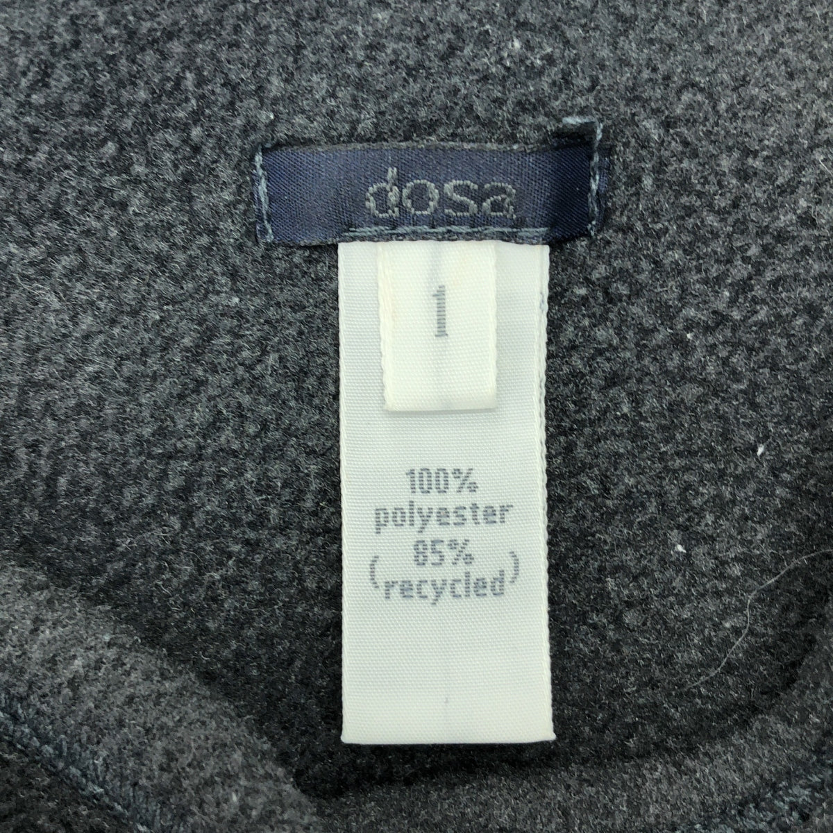 dosa | 修身抓絨開襟衫外套 | 1 碼 | 灰色 | 女款