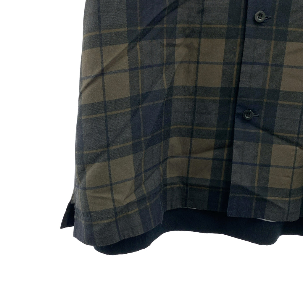 sacai | 格紋襯衫 | 格紋開領襯衫 | 4碼 | 男士