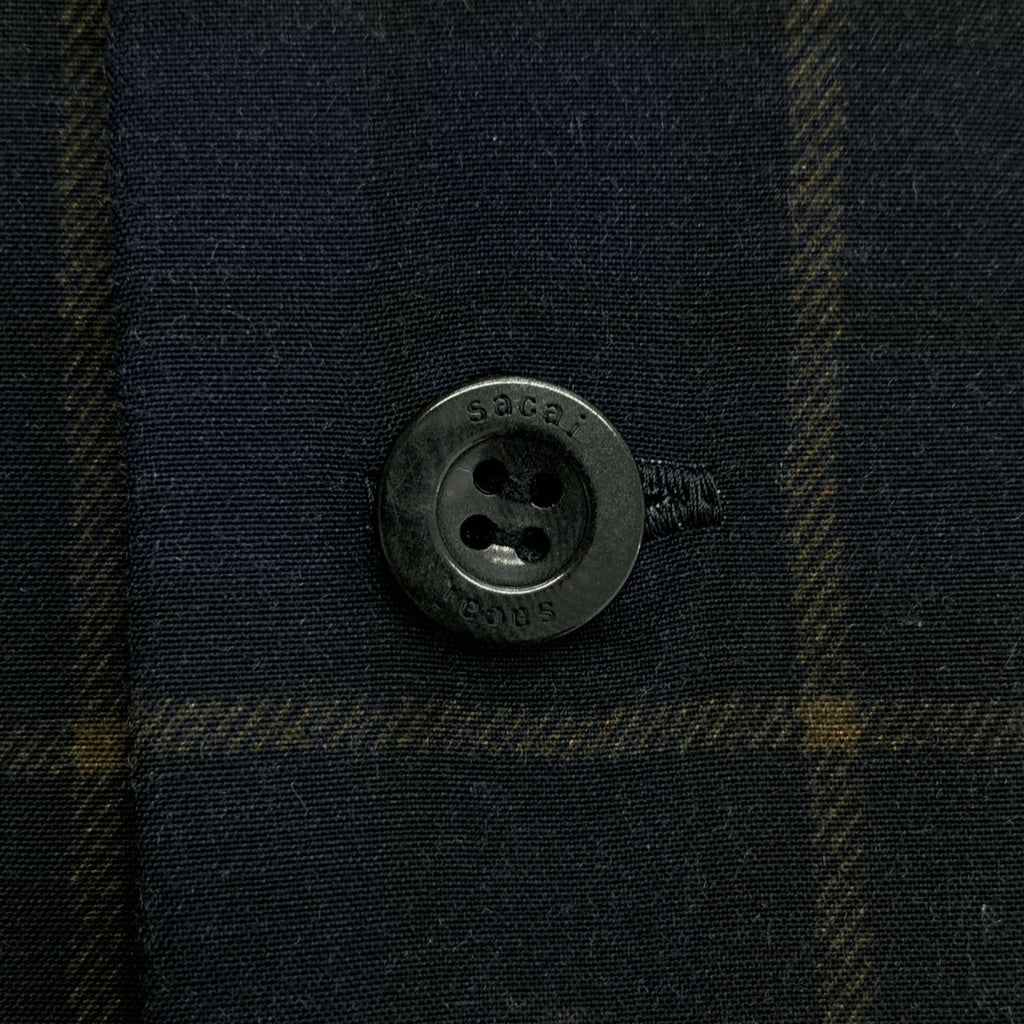 sacai | 格紋襯衫 | 格紋開領襯衫 | 4碼 | 男士