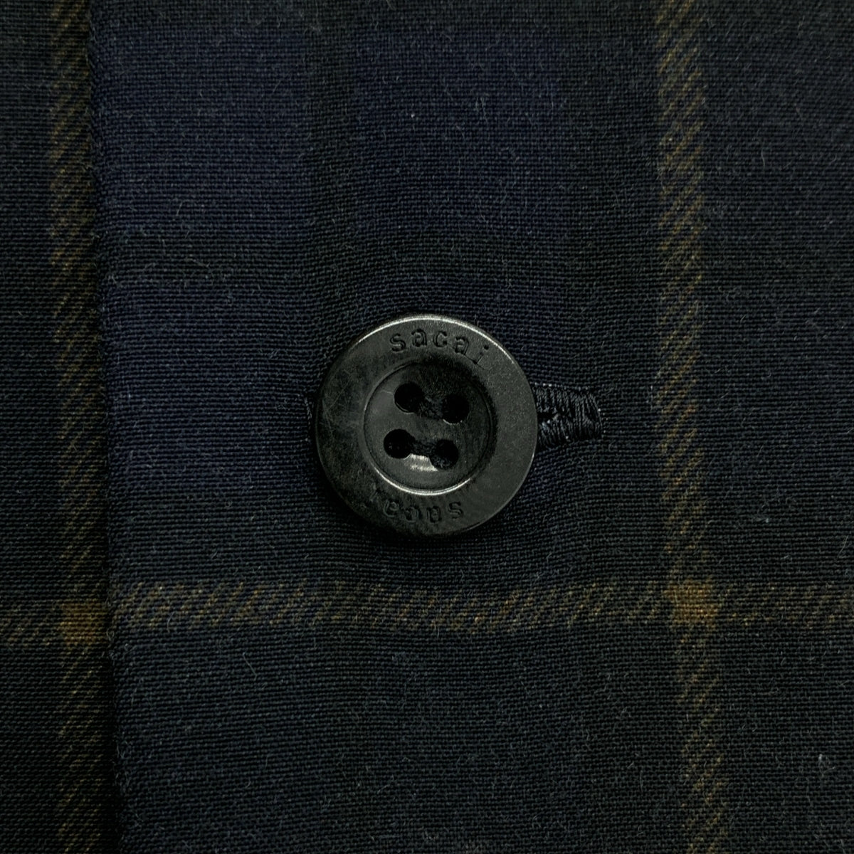 sacai | 格紋襯衫 | 格紋開領襯衫 | 4碼 | 男士