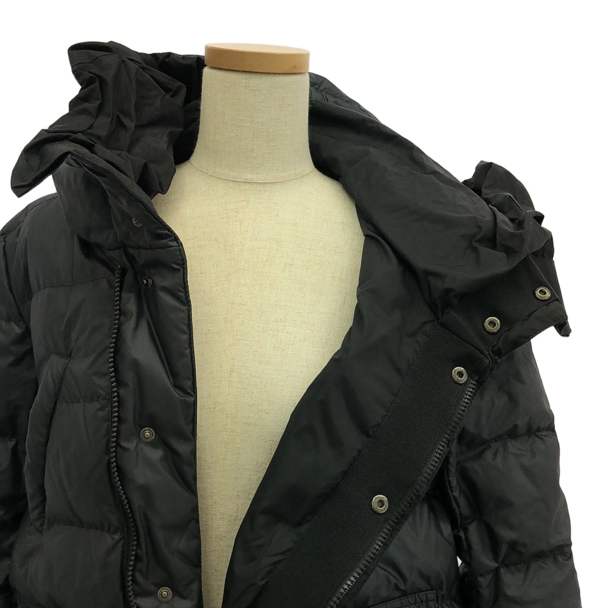 MONCLER / モンクレール | ×SACAI SERI GIUBBOTTO サカイ フリル ダウンジャケット | 00 | ネイビー / ブラック | レディース
