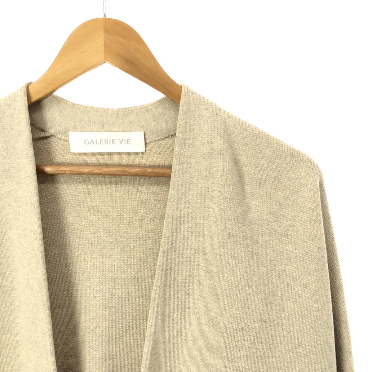 GALERIE VIE |棉絲無領大衣 | 36 |米色 |女性的