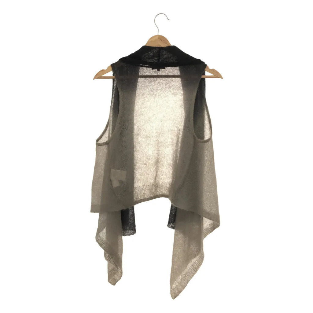 theory / セオリー | グラデーションバイカラー ウールニット ベスト | 2 | ブラック/グレー | レディース