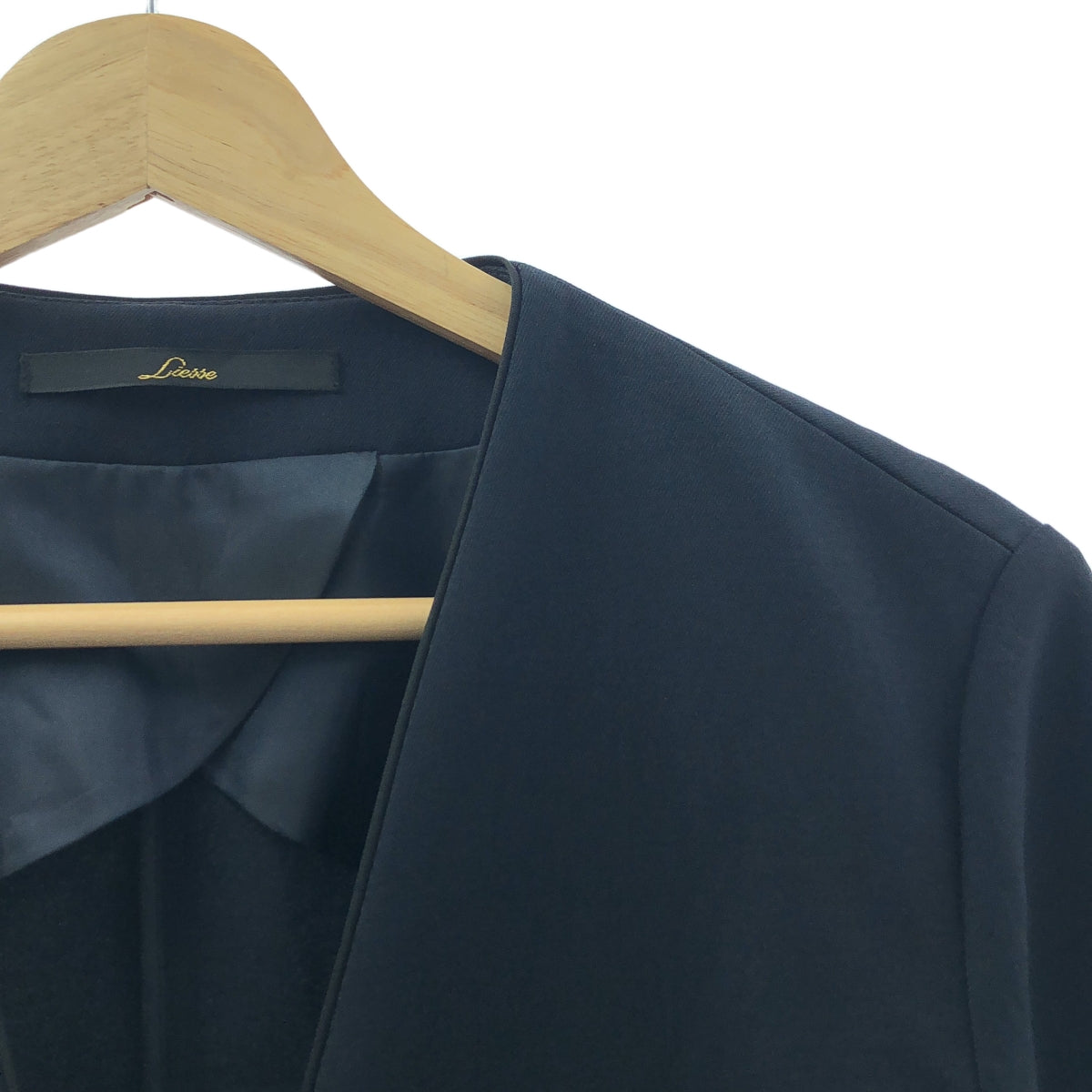 Liesse | 雙色無領外套 | 海軍藍/黑色 | 女款