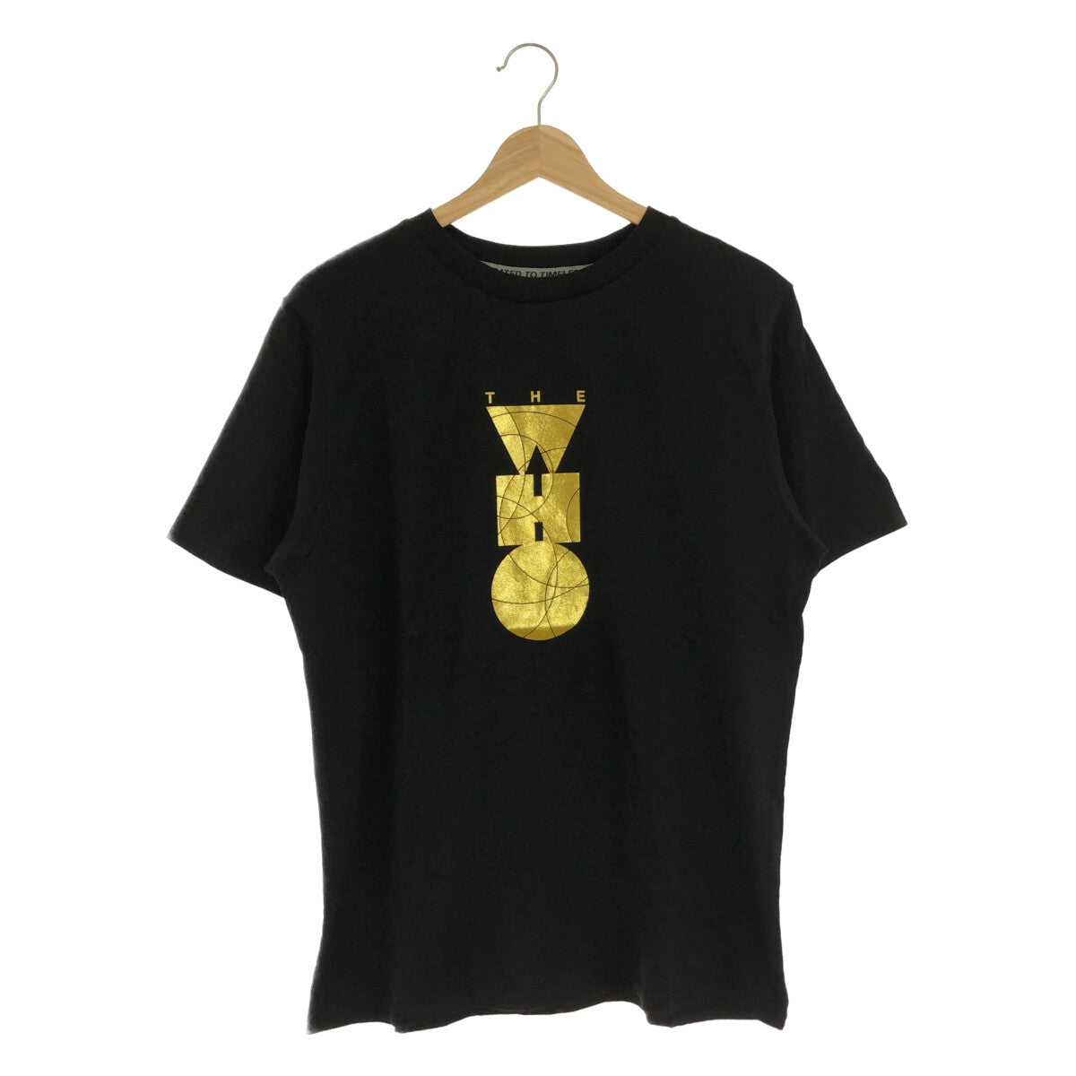 [New] REPLAY | THE WHO Print T-shirt | S | Black/Gold | Women's