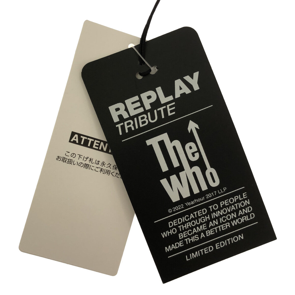 【新品】  REPLAY / リプレイ | THE WHO プリント Tシャツ | S | ブラック/ゴールド | レディース