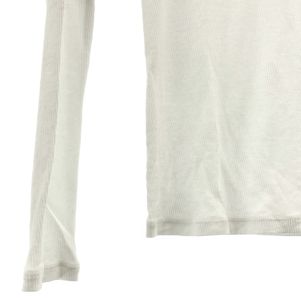 方格紙圖案 | 棉質羅紋高領長袖上衣 | F 碼 | 女款