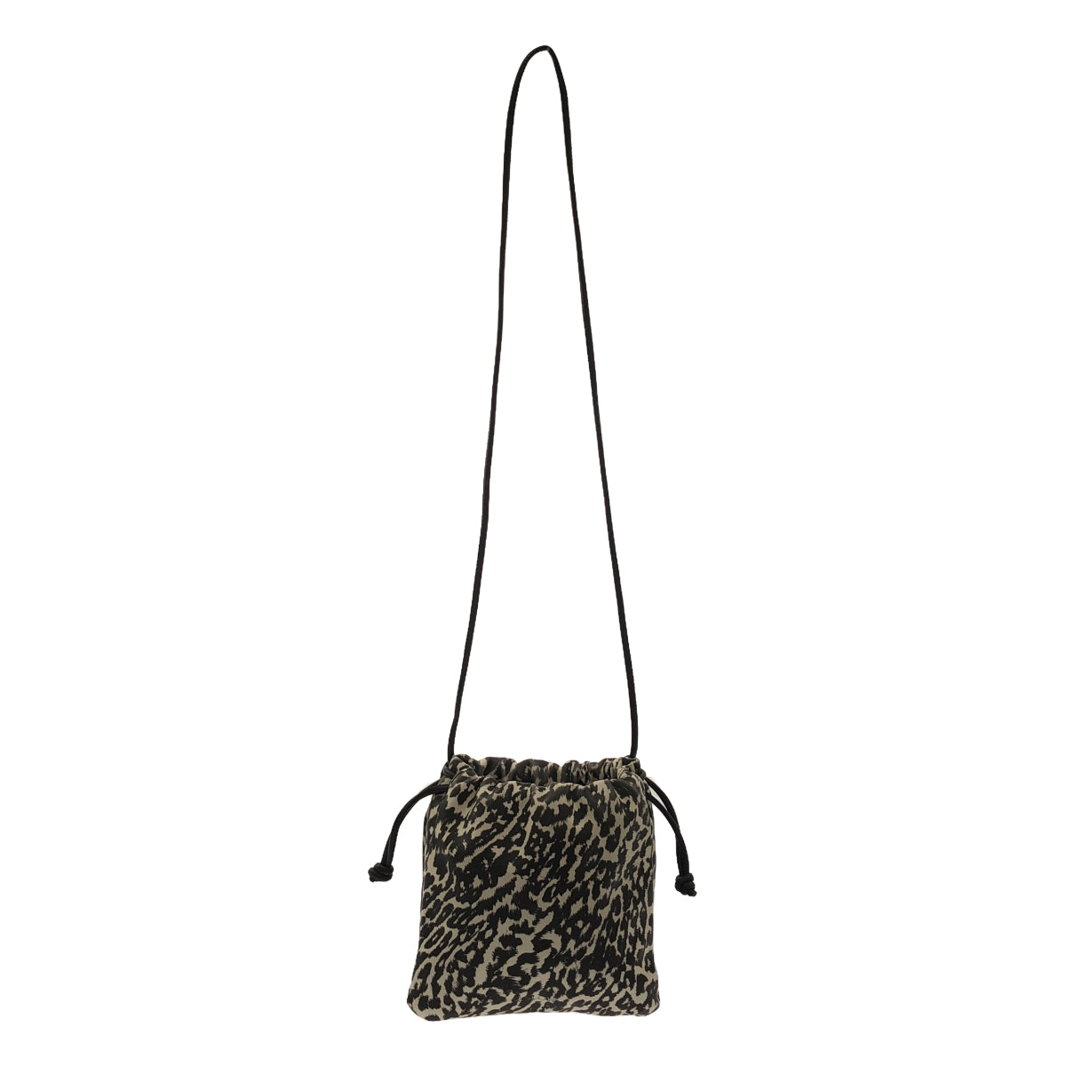 ESLOW | Leopard print drawstring shoulder bag |