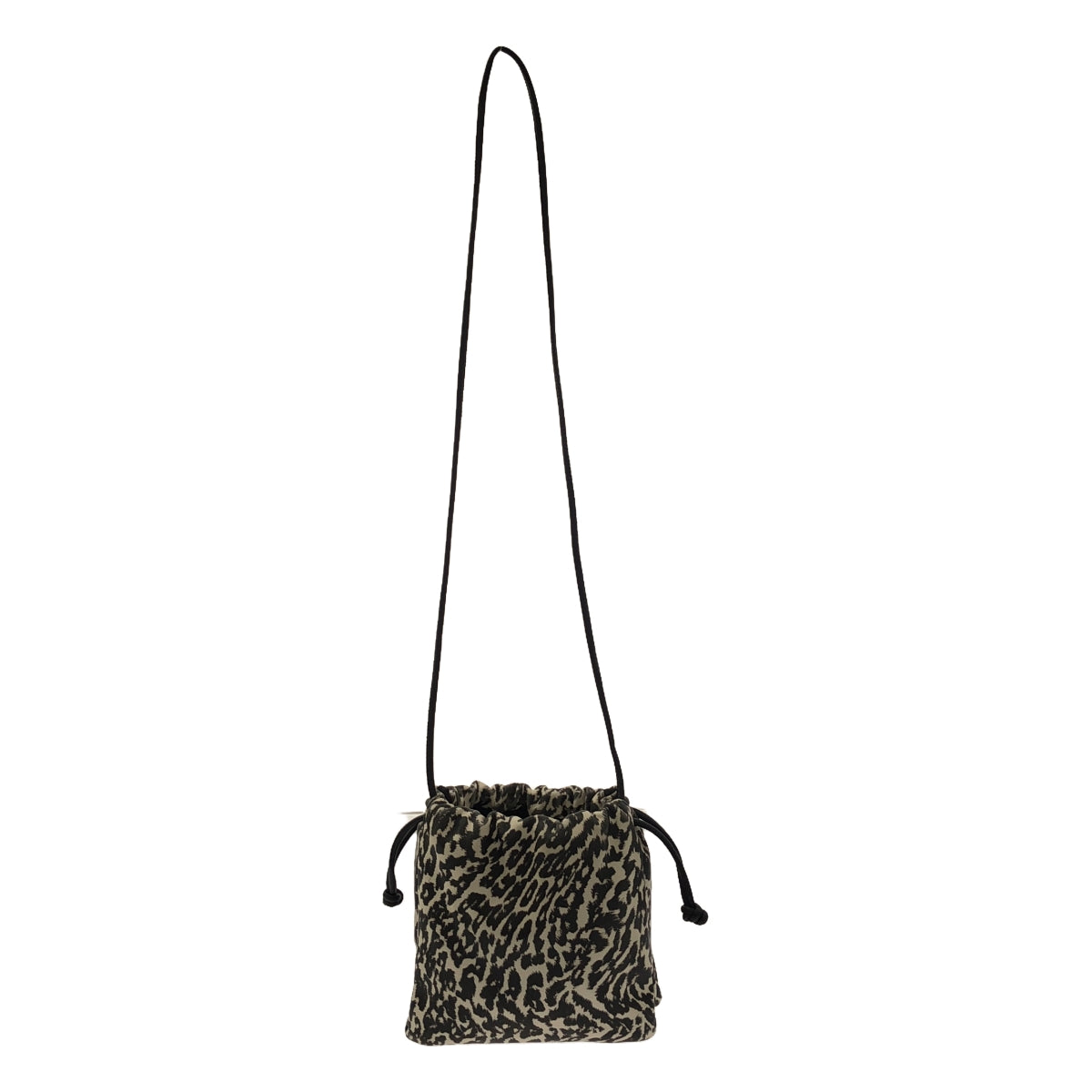 ESLOW | Leopard print drawstring shoulder bag |