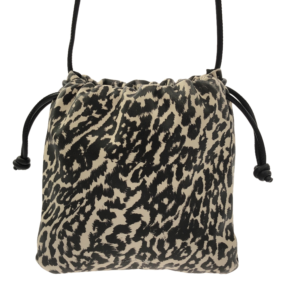 ESLOW | Leopard print drawstring shoulder bag |